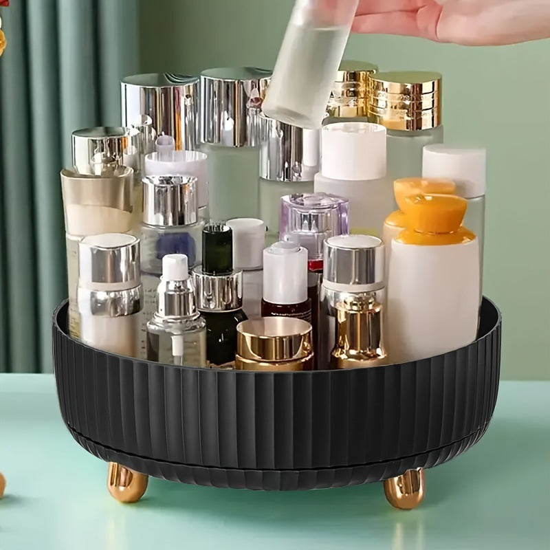 Plastic Cosmetics Rotating Storage Box