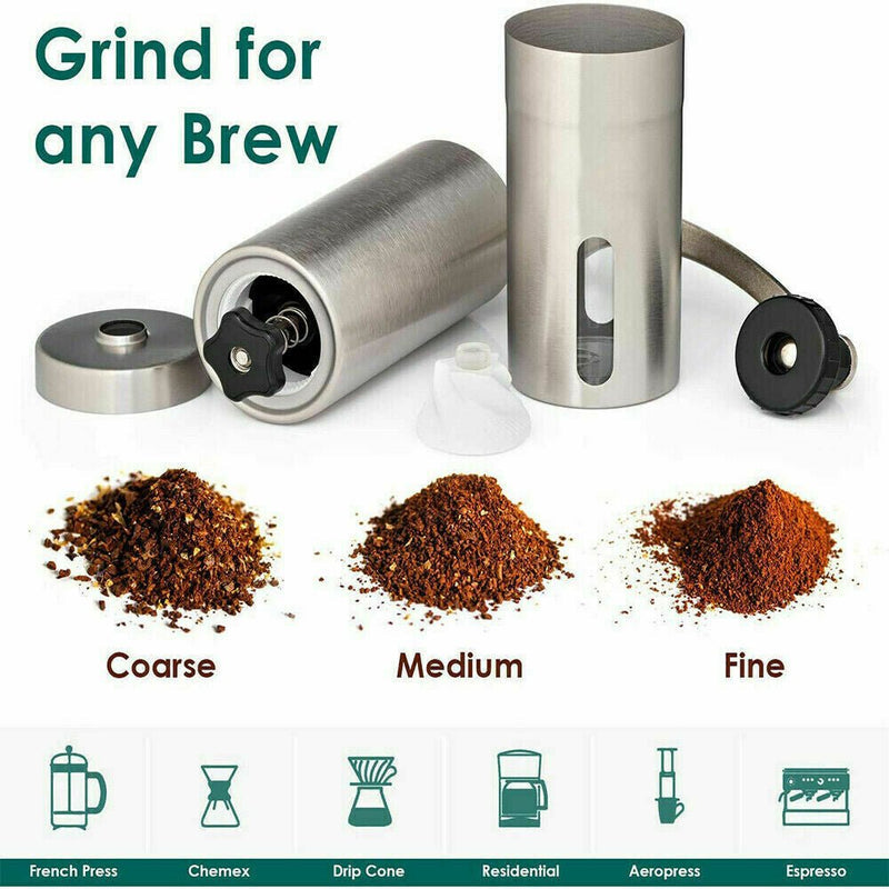 Portable Manual Coffee Grinder for Travel &amp; Home