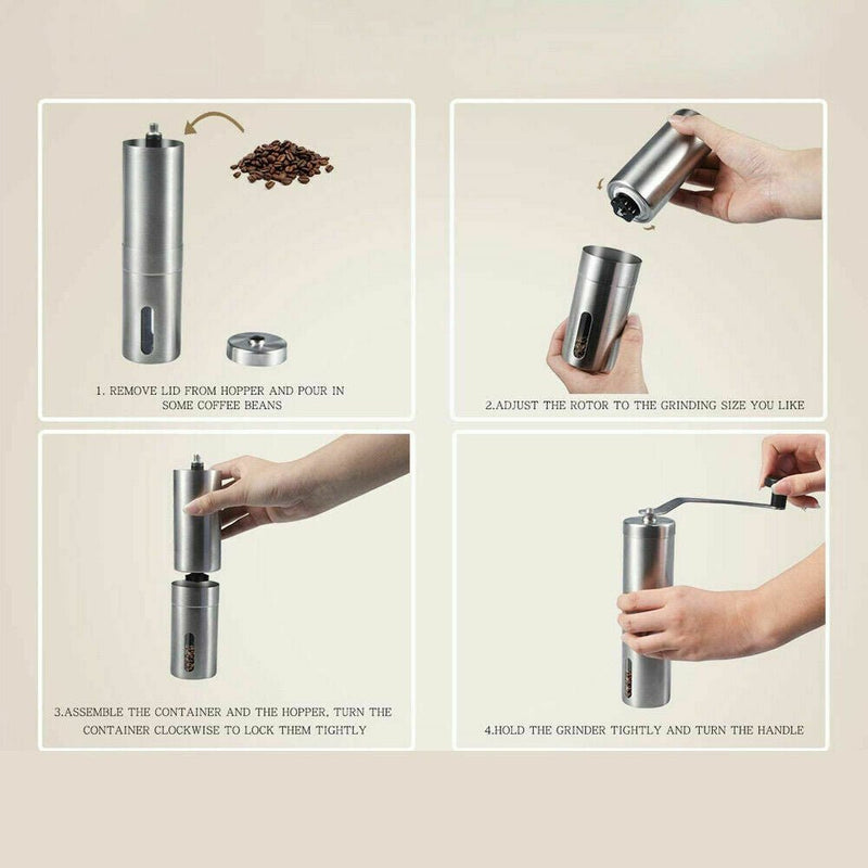 Portable Manual Coffee Grinder for Travel &amp; Home